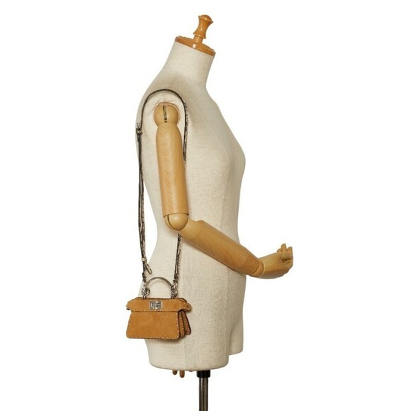 Authentic Fendi Micro Suede Peekaboo Bag - Picture 9 of 9